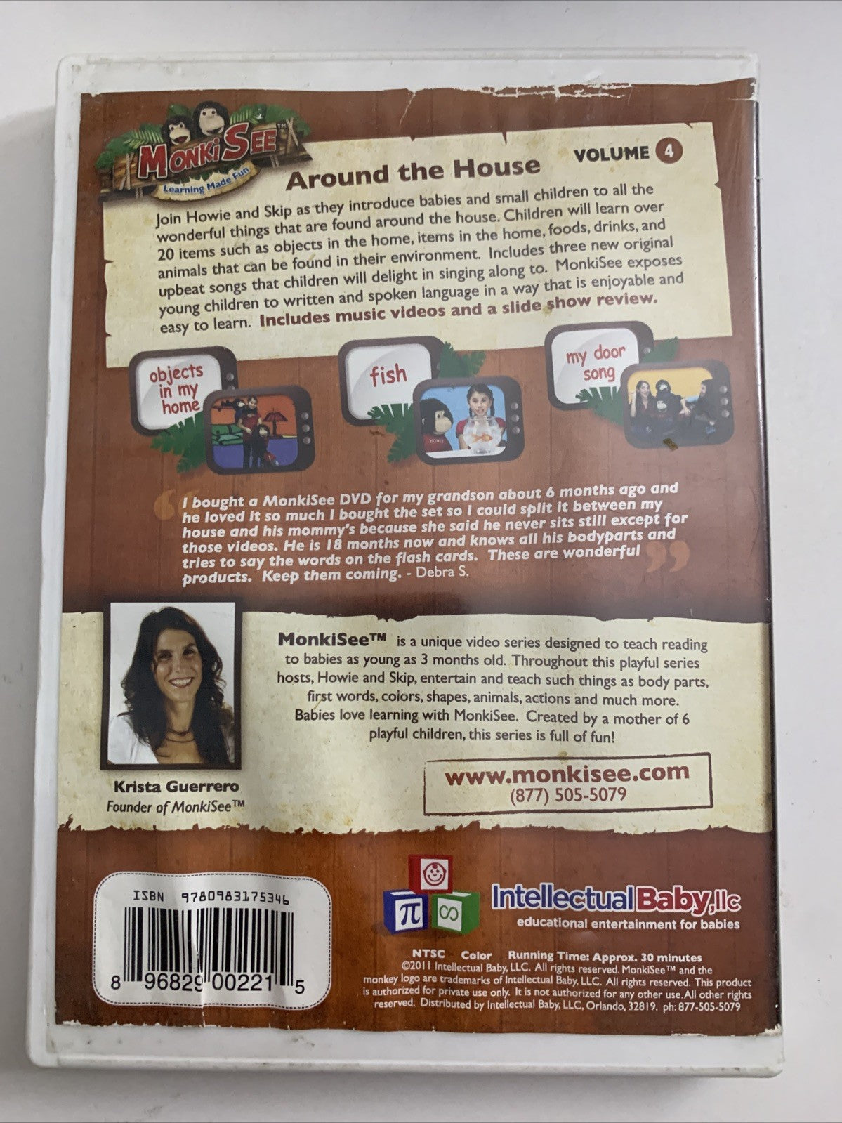 Monki See Around The House Vol 4 (DVD) Early Learning Education