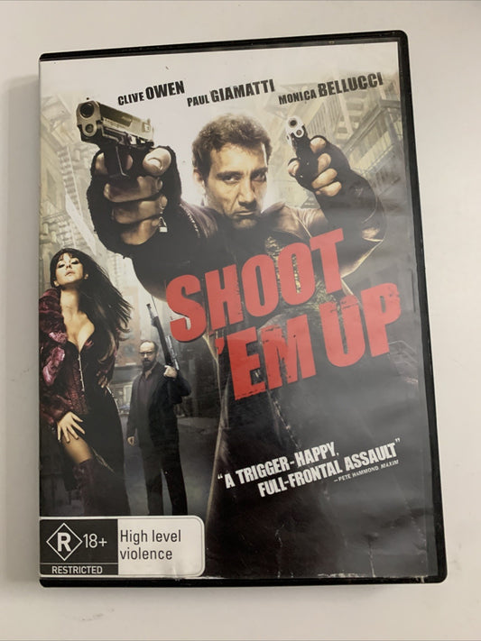 Shoot 'Em Up  (DVD, 2007) Clive Owen, Paul Giamatti, Monica Bellucci  Region 4
