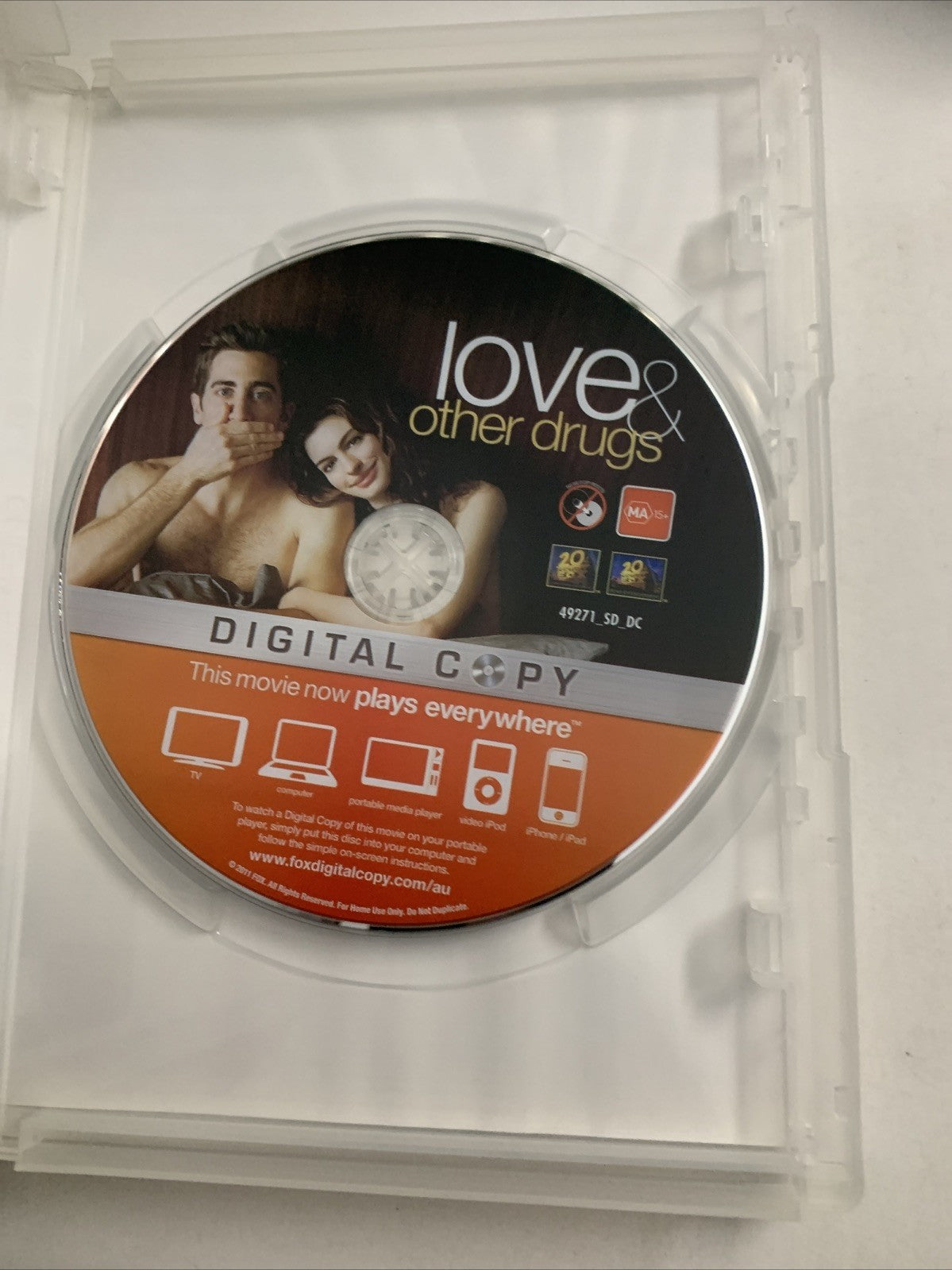 Love And Other Drugs (DVD, 2010) Jake Gyllenhaal, Anne Hathaway Region 4