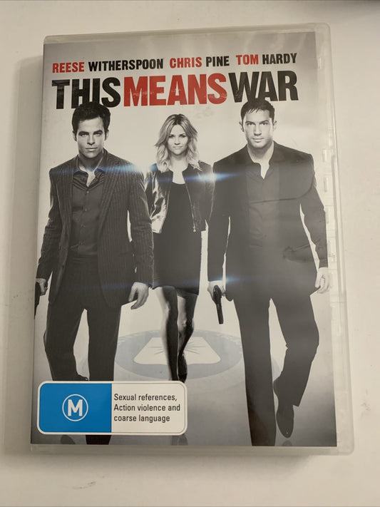 This Means War (DVD, 2012) Reese Witherspoon, Chris Pine, Tom Hardy Region 4