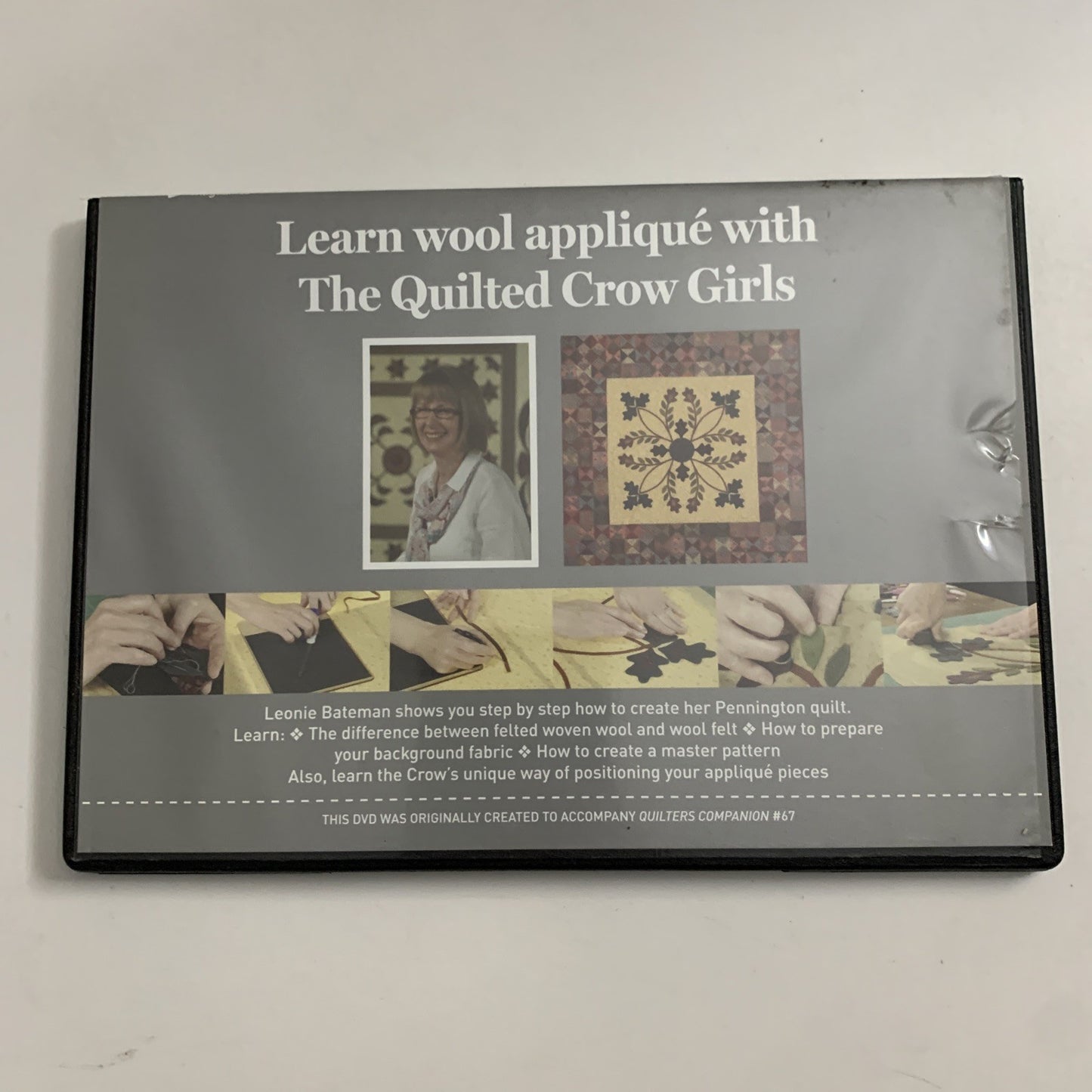Learn Wool Applique With The Quilted Crow Girls (DVD) All Regions
