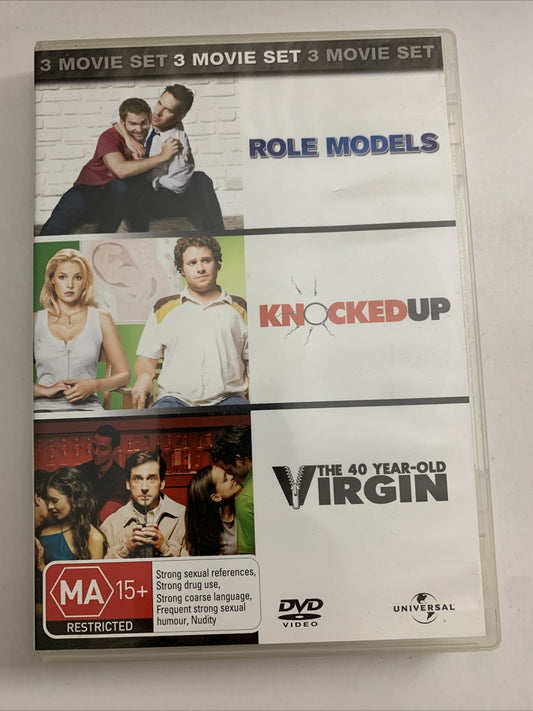 Role Models / Knocked Up / The 40 Year Old Virgin (DVD) Region 4 &2