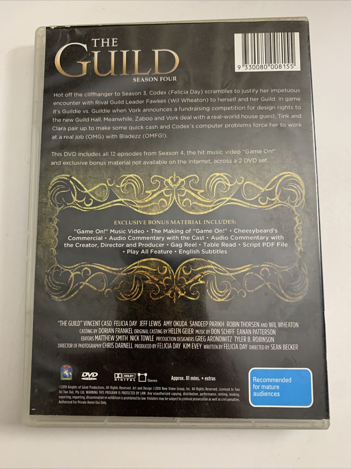 The Guild : Season 4 (DVD, 2011) Region 4