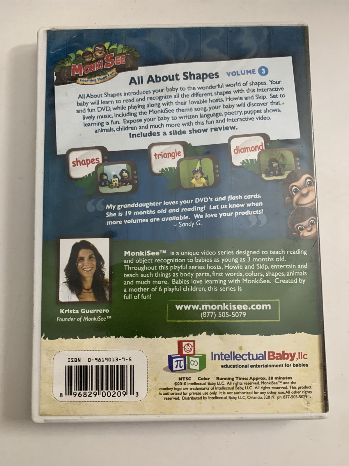 Monki See All About Shapes Volume 3 (DVD) Early Learning Education