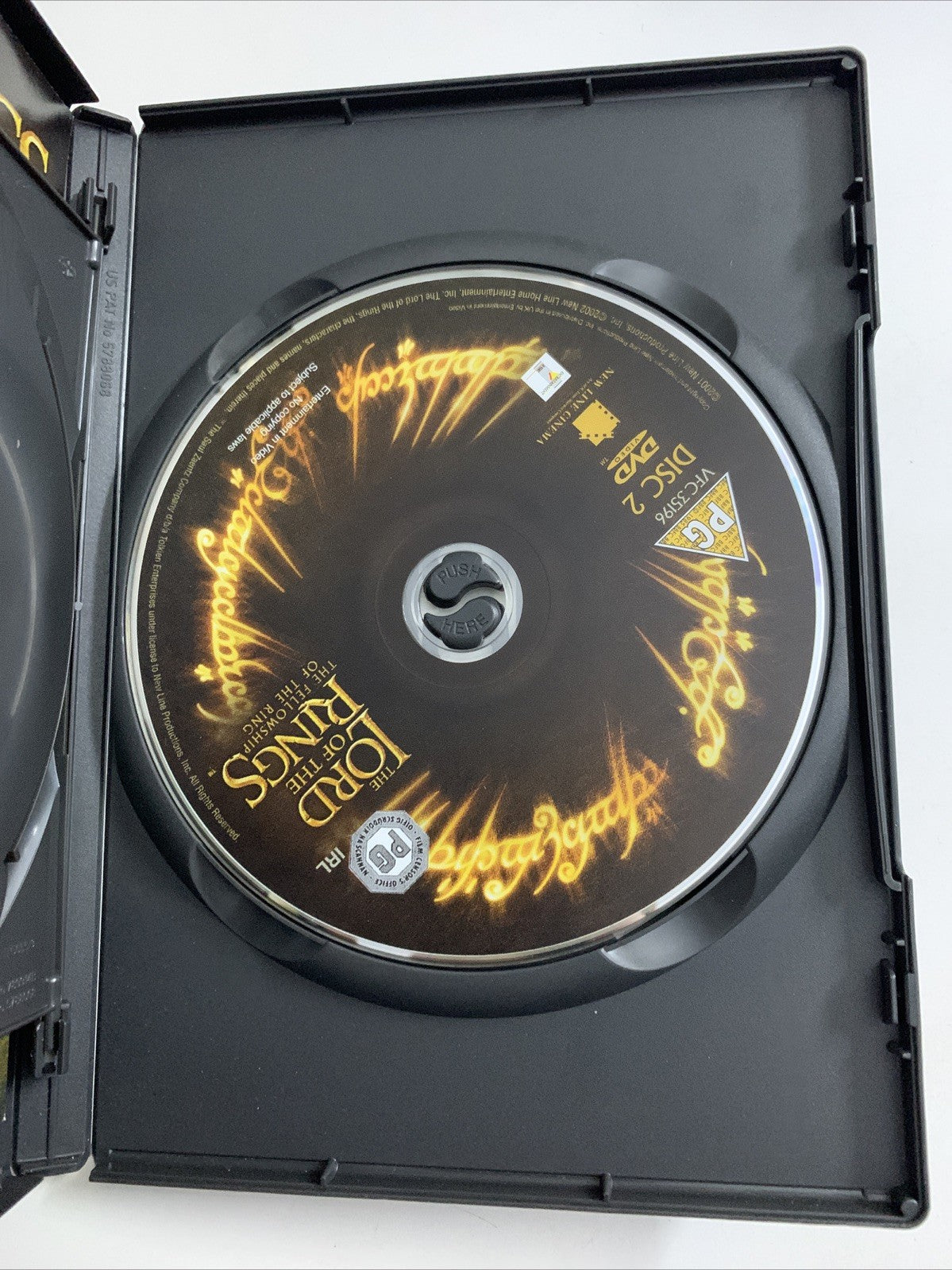 The Lord Of The Rings : The Fellowship Of The Ring (DVD, 2001) Region 2