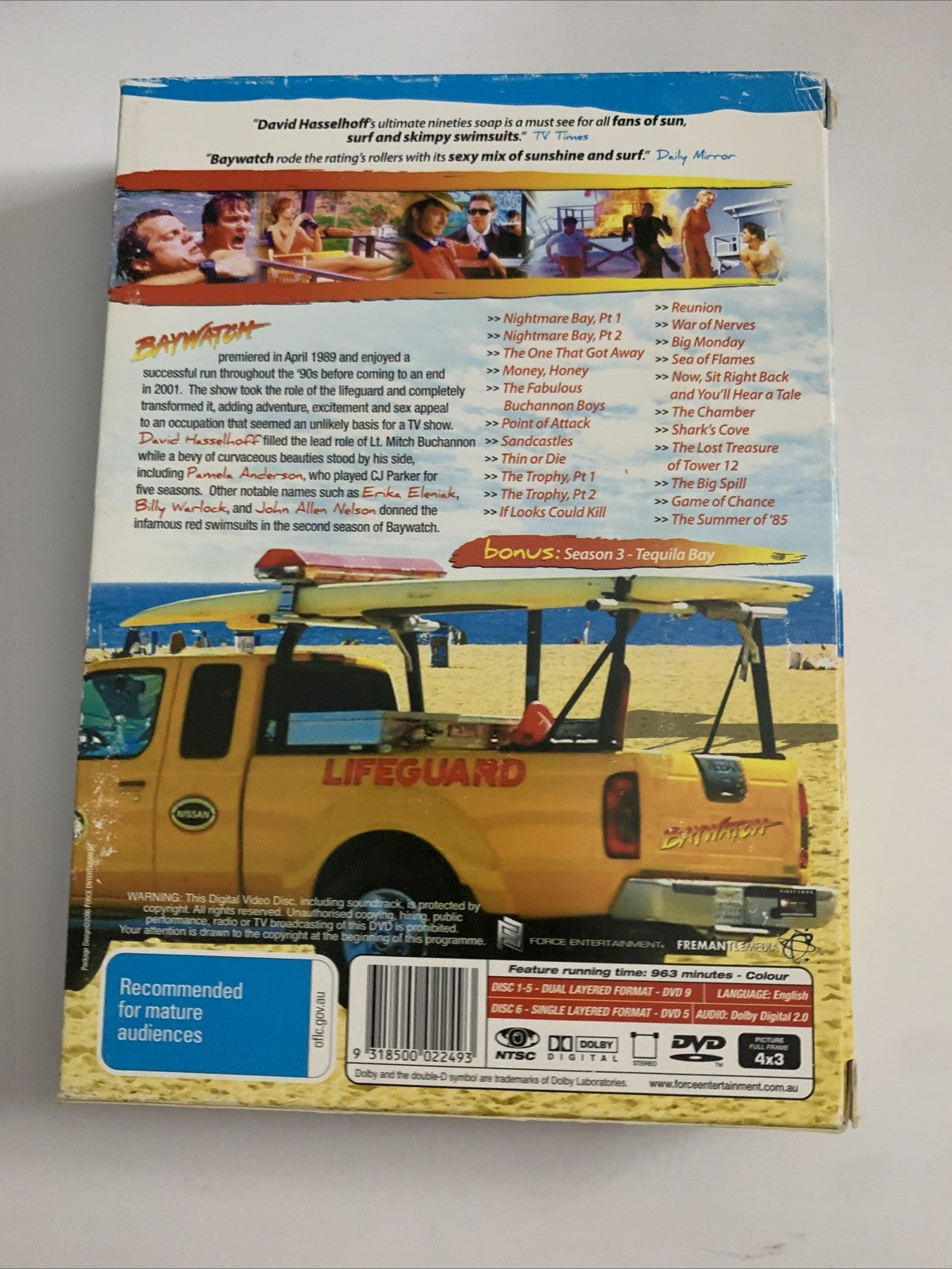 Baywatch : Season 2 (DVD, 1991) All Regions