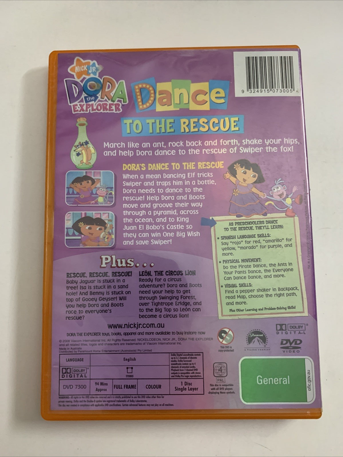 Dora The Explorer : Dance To The Rescue (DVD, 2000) Region 4