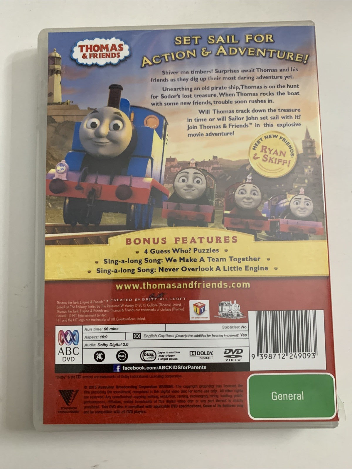 Thomas & Friends : Sodor's Legend Of The Lost Treasure (DVD, 2015) Region 4