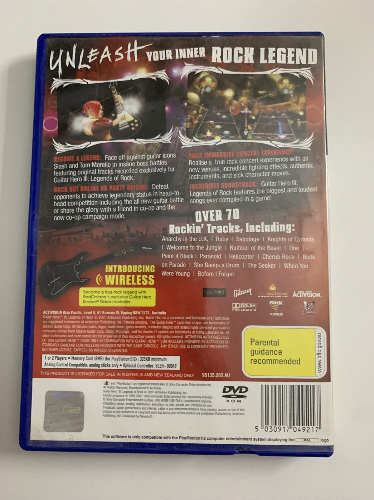 Guitar Hero 3 PS2 Sony PlayStation 2 PAL Music Game Complete