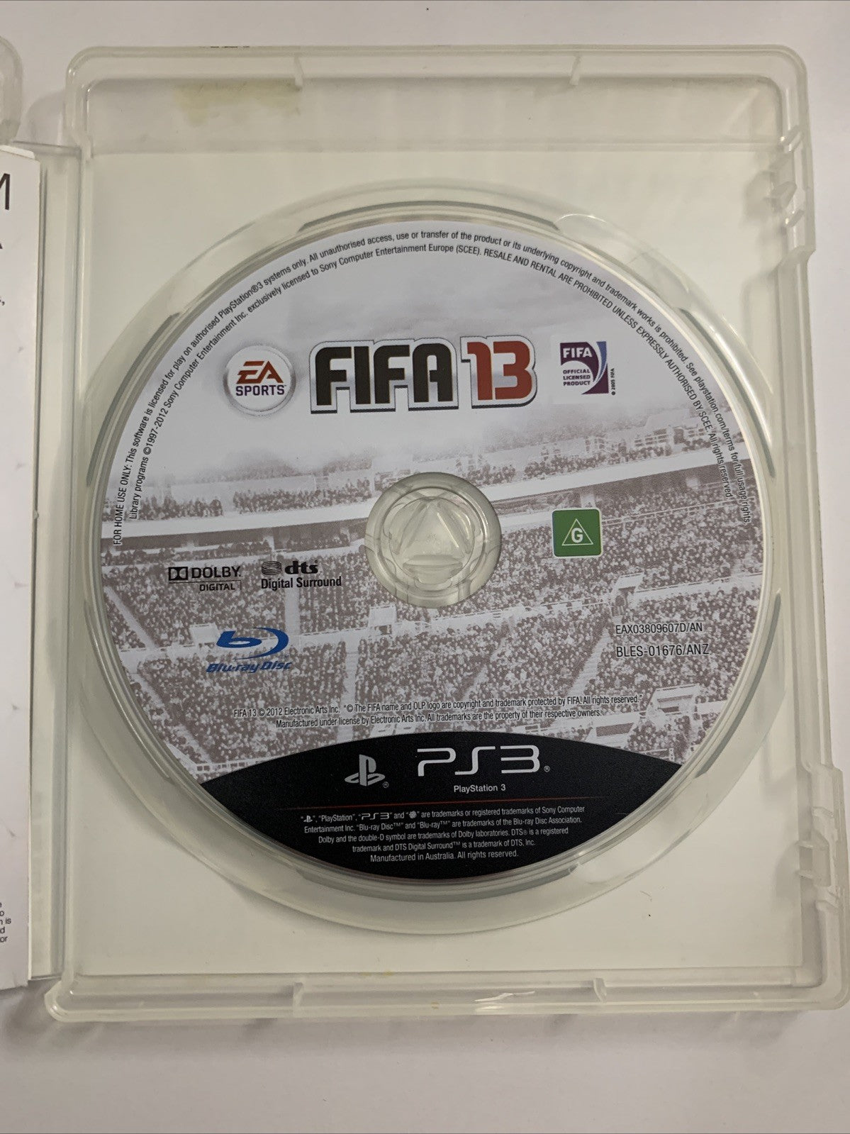 FIFA 13 PS3 Sony PlayStation 3 Game Complete