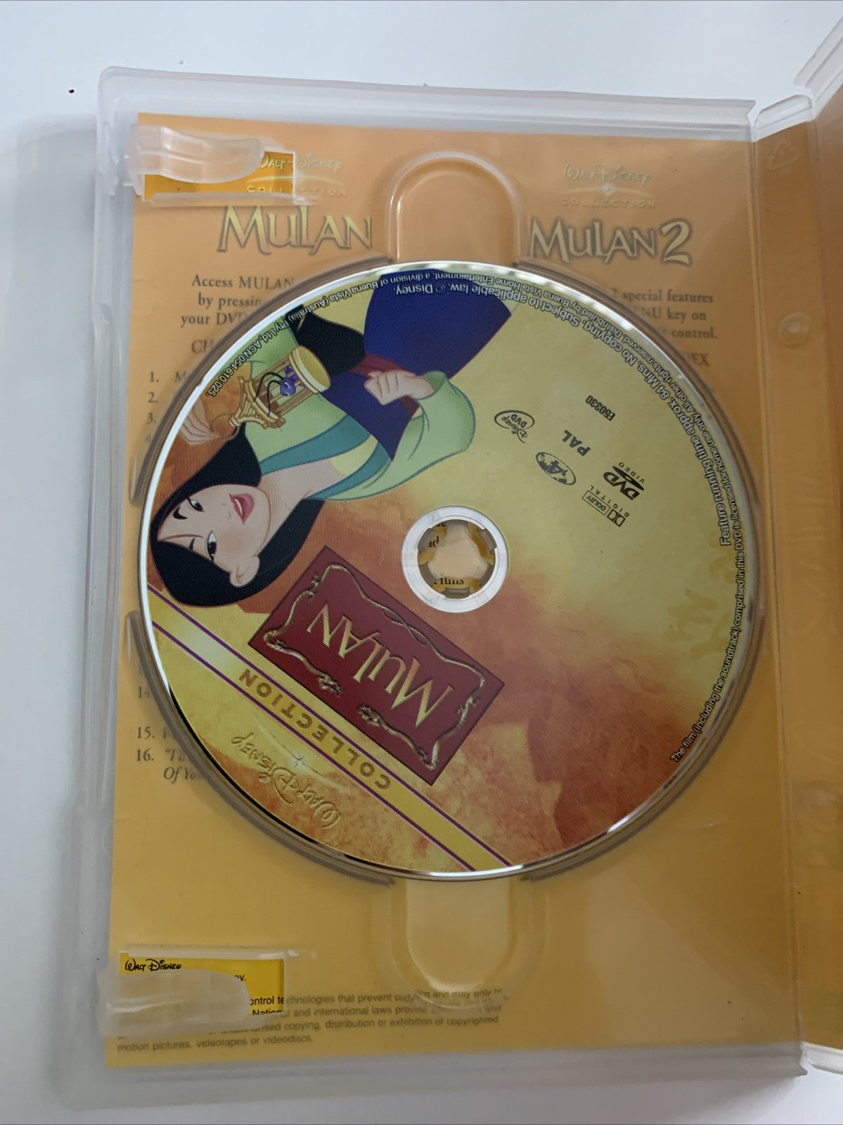Mulan 1 & 2 (DVD, 1998) Disney Animated Film Region 4