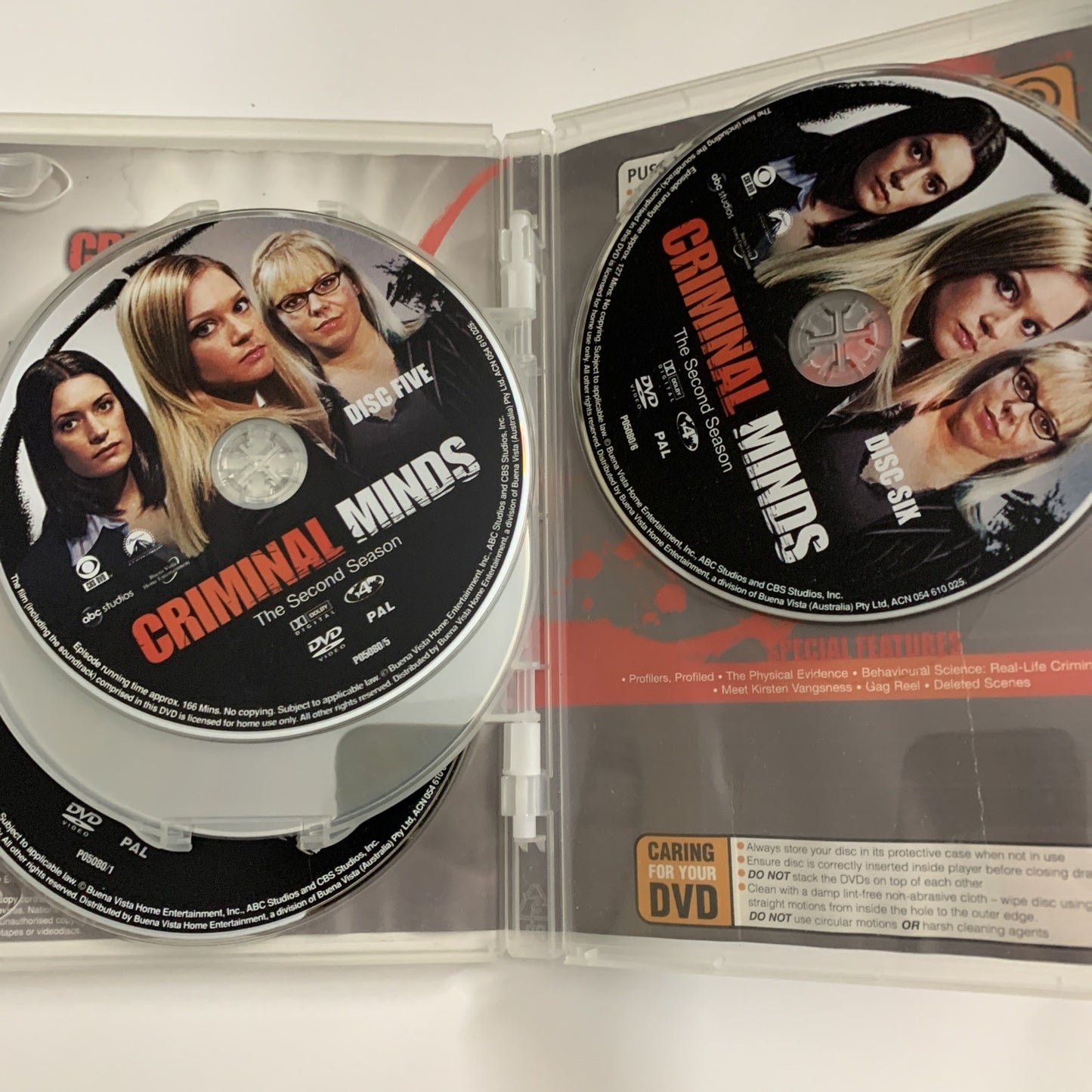 Criminal Minds : Season 2 (DVD, 2006) Region 4