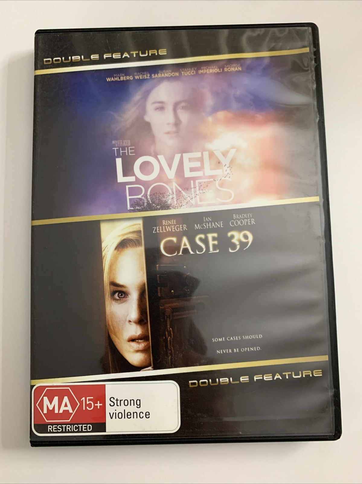 The Lovely Bones / Case 39 (DVD, 2013) Region 4 – Retro Unit