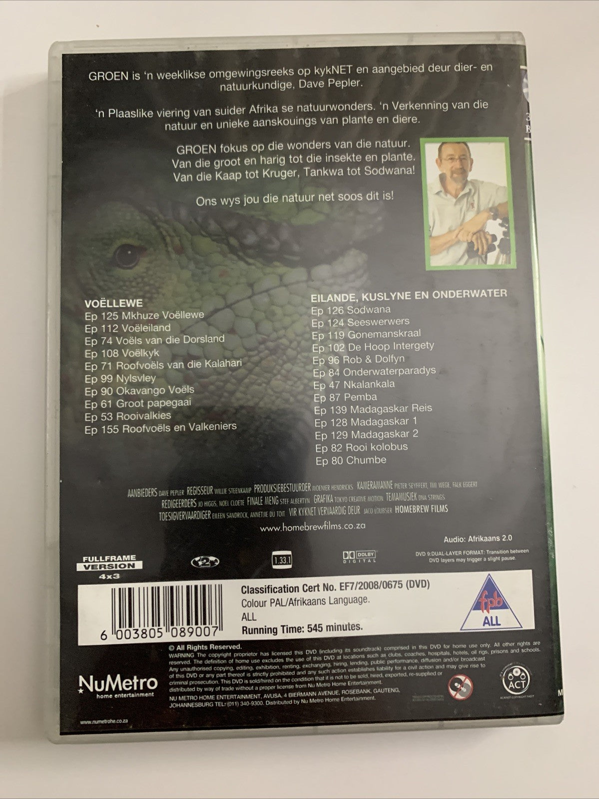 Groen (DVD) 3-Disc Documentary Region 2