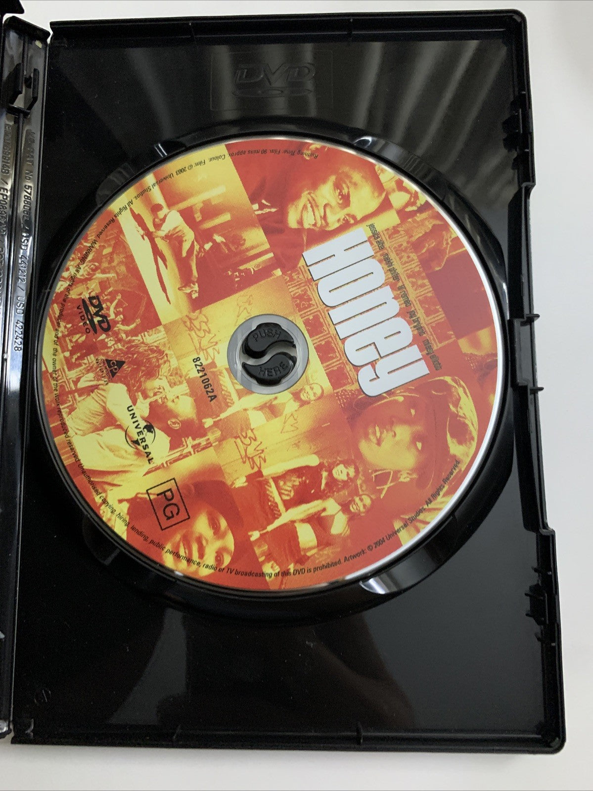 Honey (DVD, 2003) Jessica Alba, Zachary Williams, Mehki Phifer Region 4