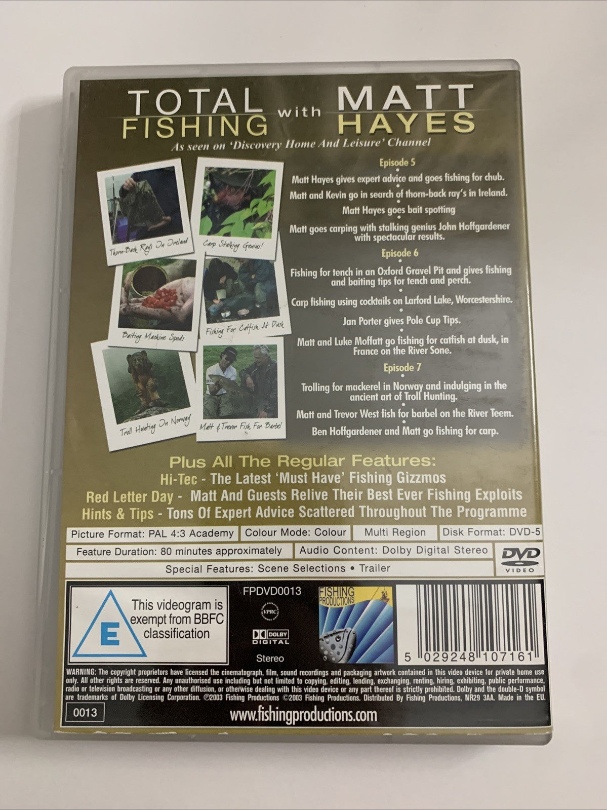 Total Fishing With Matt Hayes (DVD) All Regions