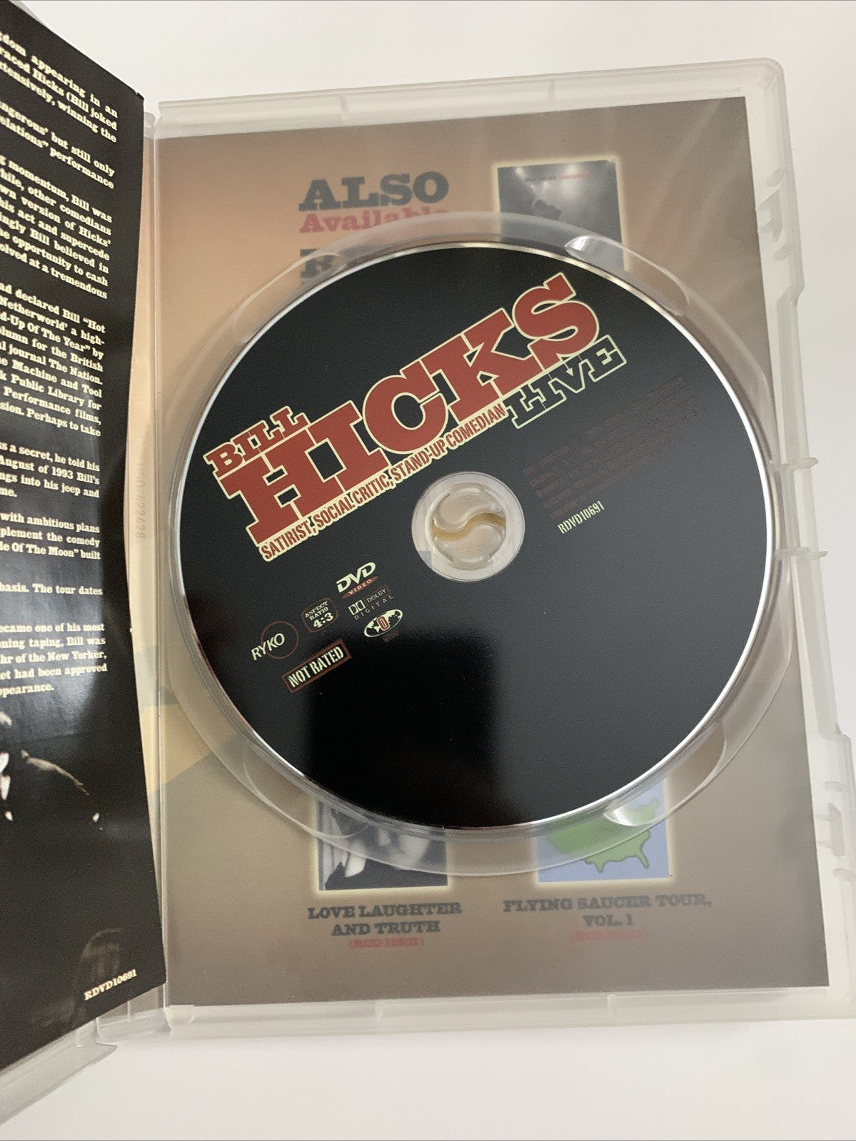 Bill Hicks Live (DVD) Stand Up Comedy All Regions