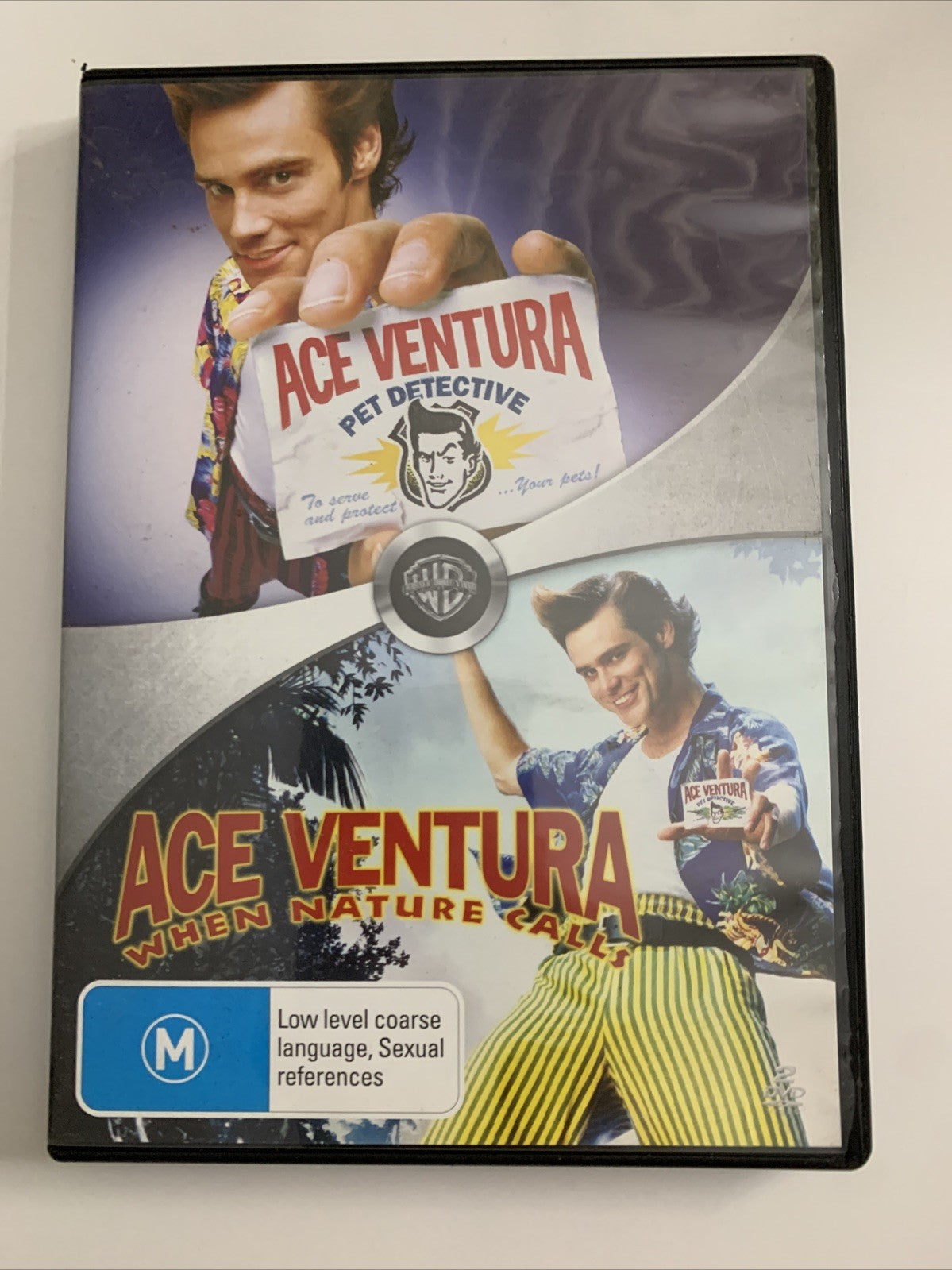 Ace Ventura 1 + 2 (DVD, 1994) Jim Carrey Region 4