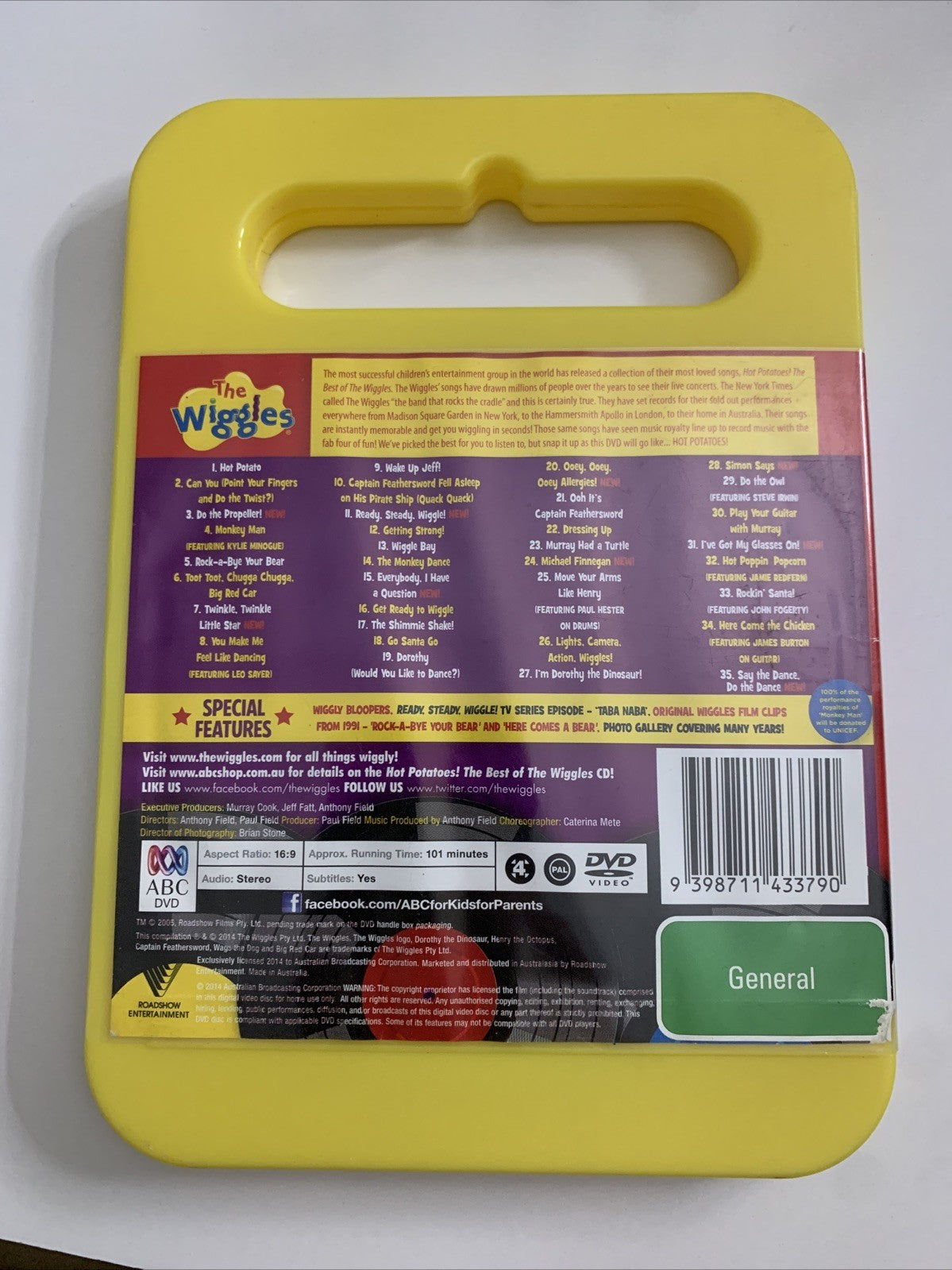 Hot Potatoes! The Best Of The Wiggles (DVD, 2013) ABC Kids Region 4