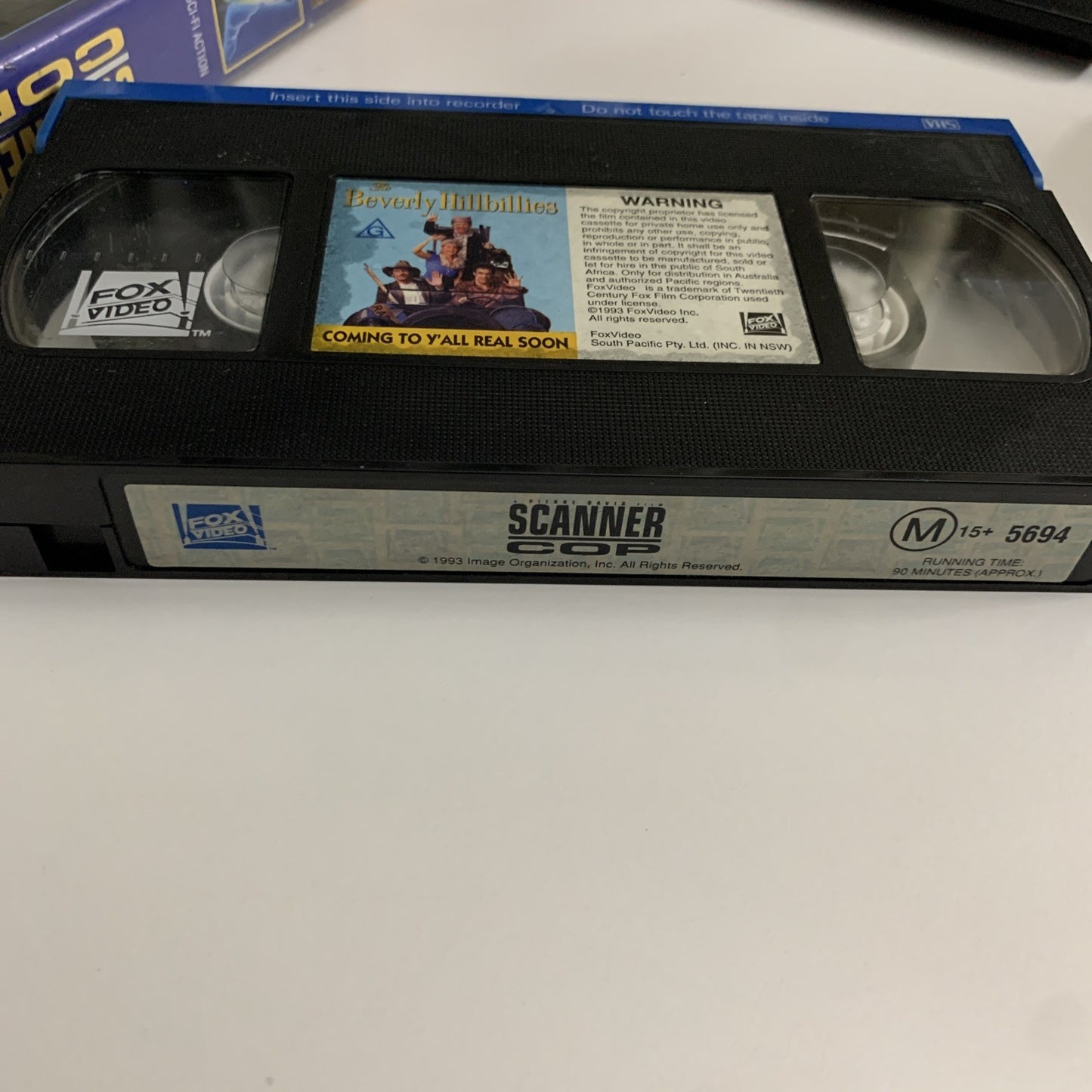 Scanner Cop (VHS, 1993) PAL Daniel Quinn, Darlanne Fluegel, Richard Lynch