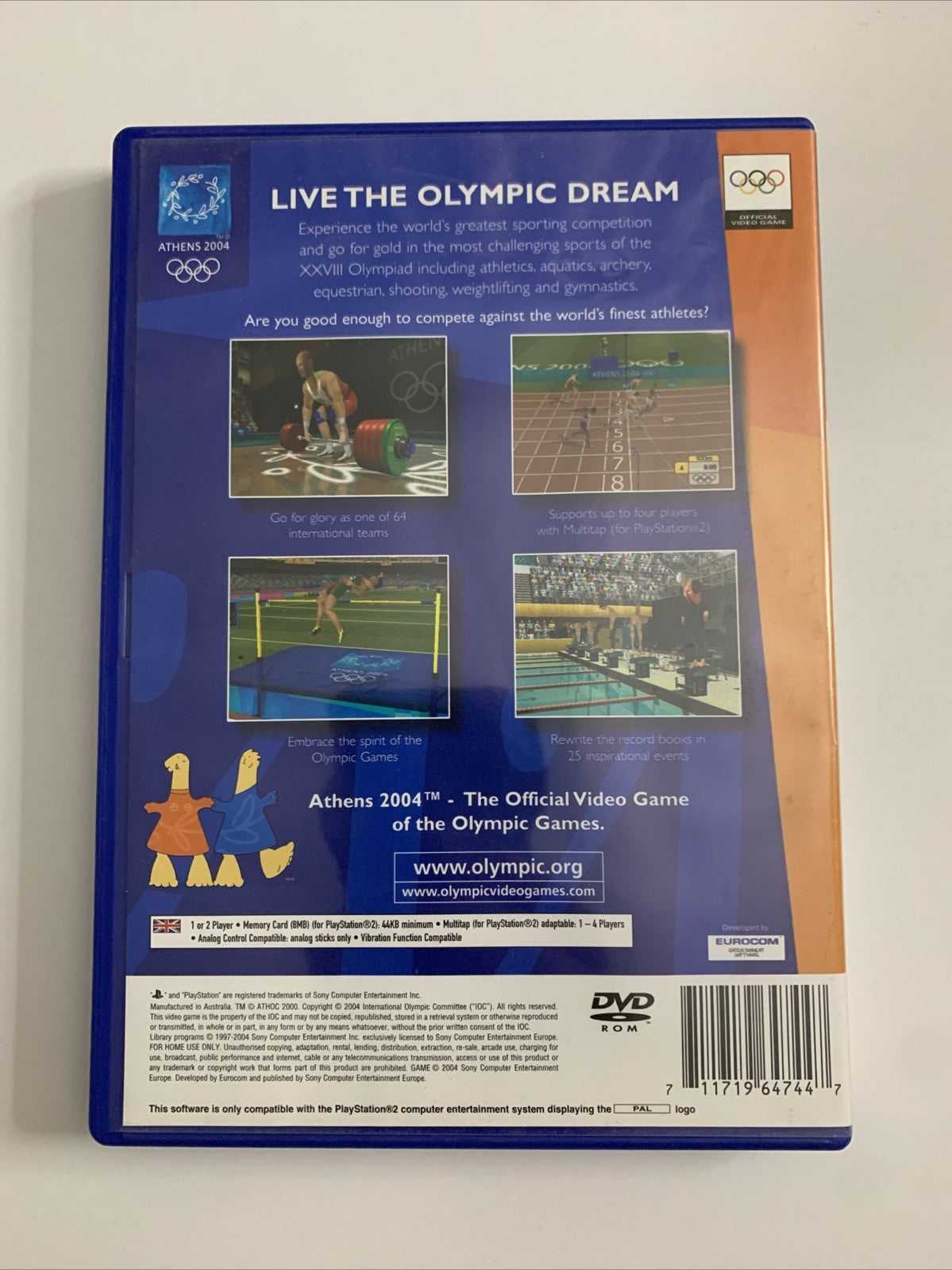 Athens 2004 Olympics PS2 PlayStation 2 PAL Game Complete