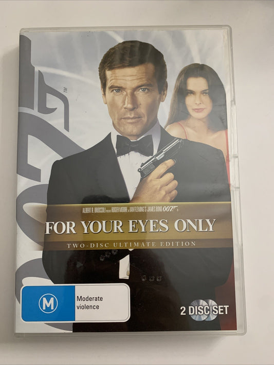For Your Eyes Only James Bond 007 (DVD, 1981) Roger Moore Region 4