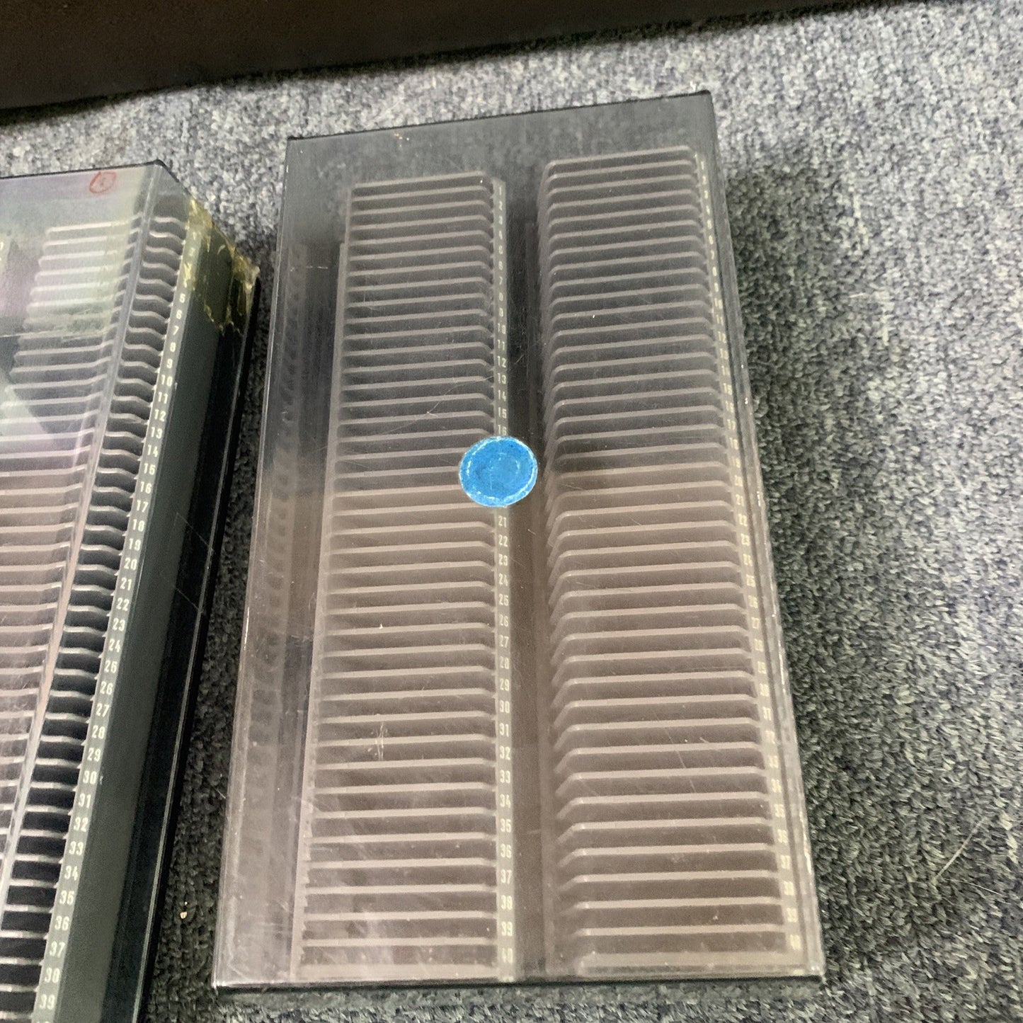 2x Bell & Howell 35mm Slide Film Storage Cases 80 Slot Holders Vintage