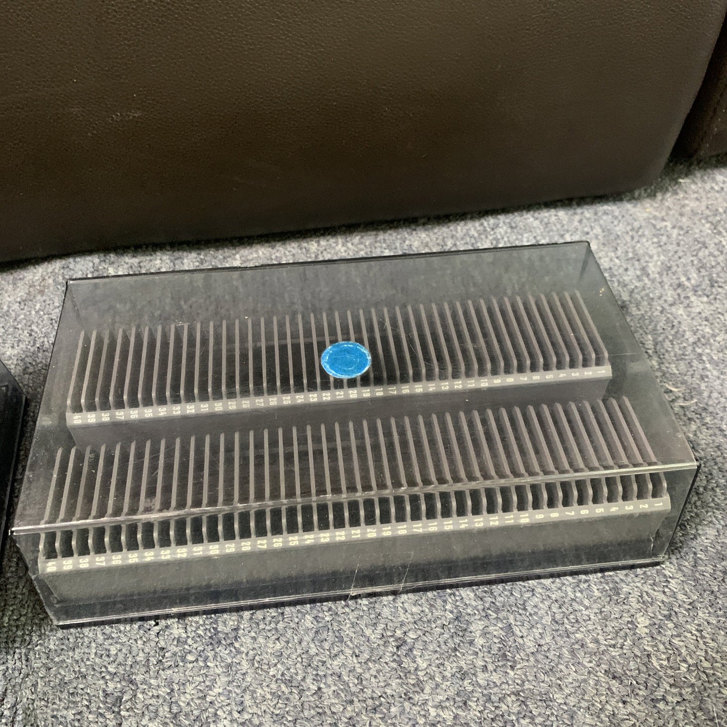 2x Bell & Howell 35mm Slide Film Storage Cases 80 Slot Holders Vintage
