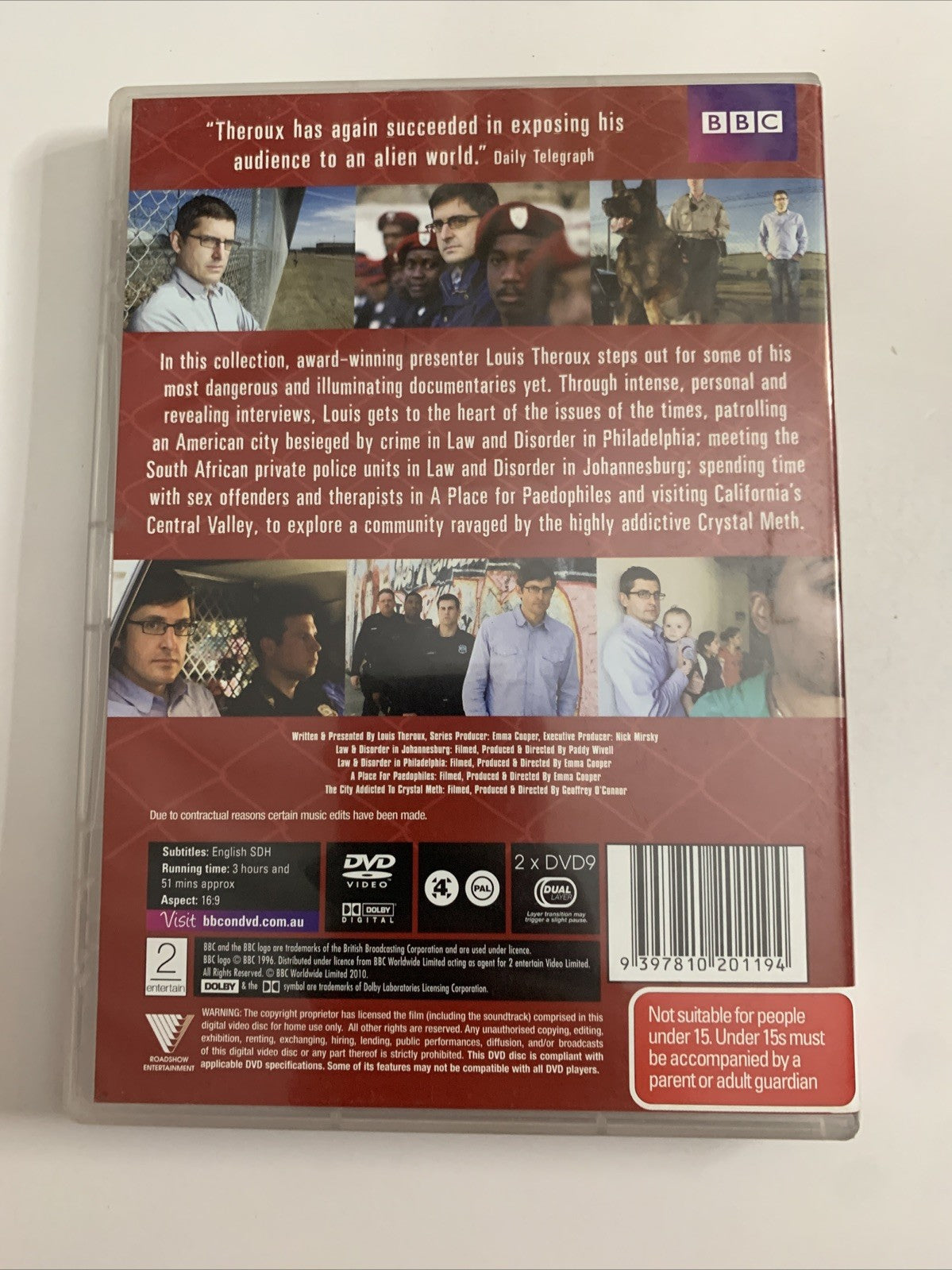 Louis Theroux Law & Disorder (DVD, 2010) 2-Disc Set BBC Documentary Region 4