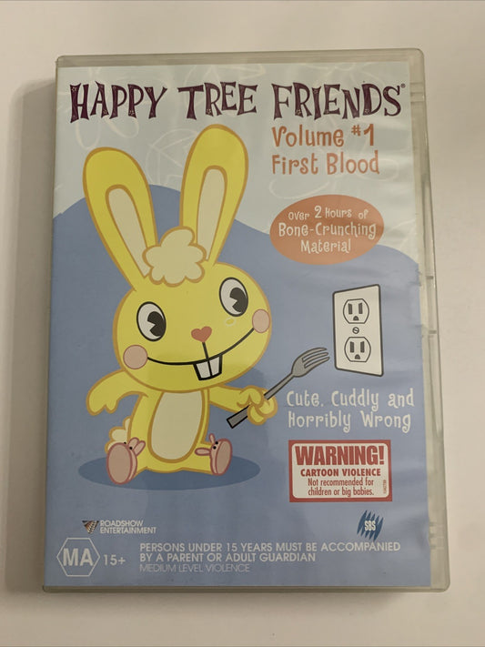 Happy Tree Friends : First Blood Volume 1 (DVD, 2002) Animation Comedy Region 4