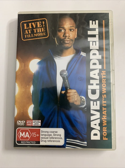 Dave Chappelle For What It's Worth (DVD, 2004) Region 4