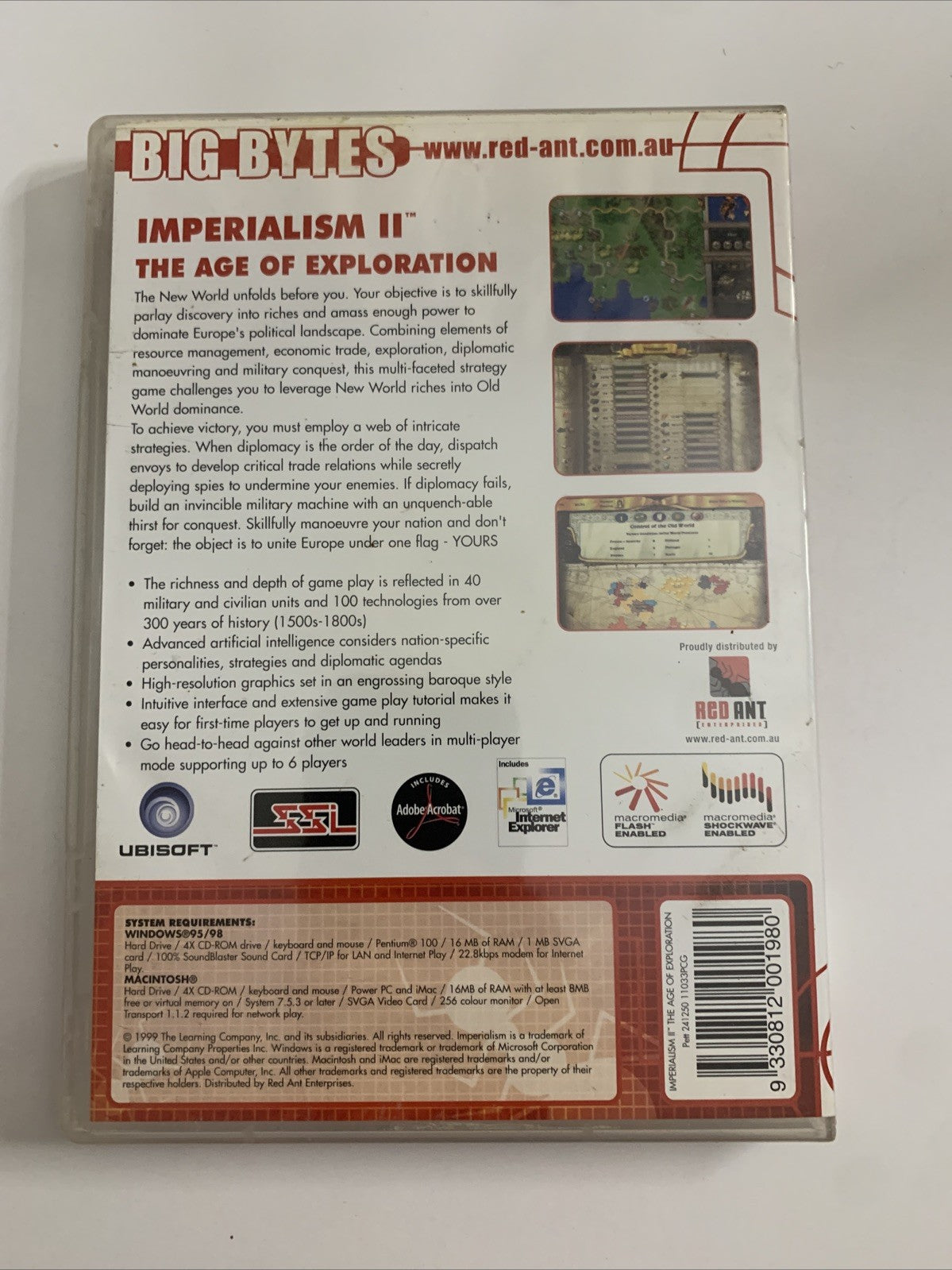 Imperialism 2: Age Of Exploration PC CD-ROM Windows RTS Strategy Game