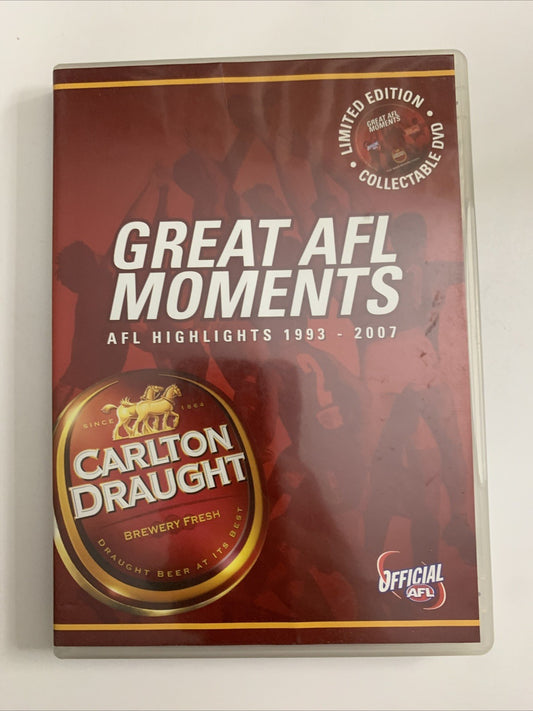 Great AFL Moments Highlights 1993-2007 (DVD) Limited Edition All Regions