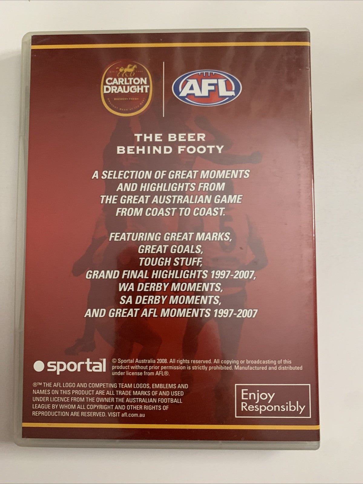 Great AFL Moments Highlights 1993-2007 (DVD) Limited Edition All Regions