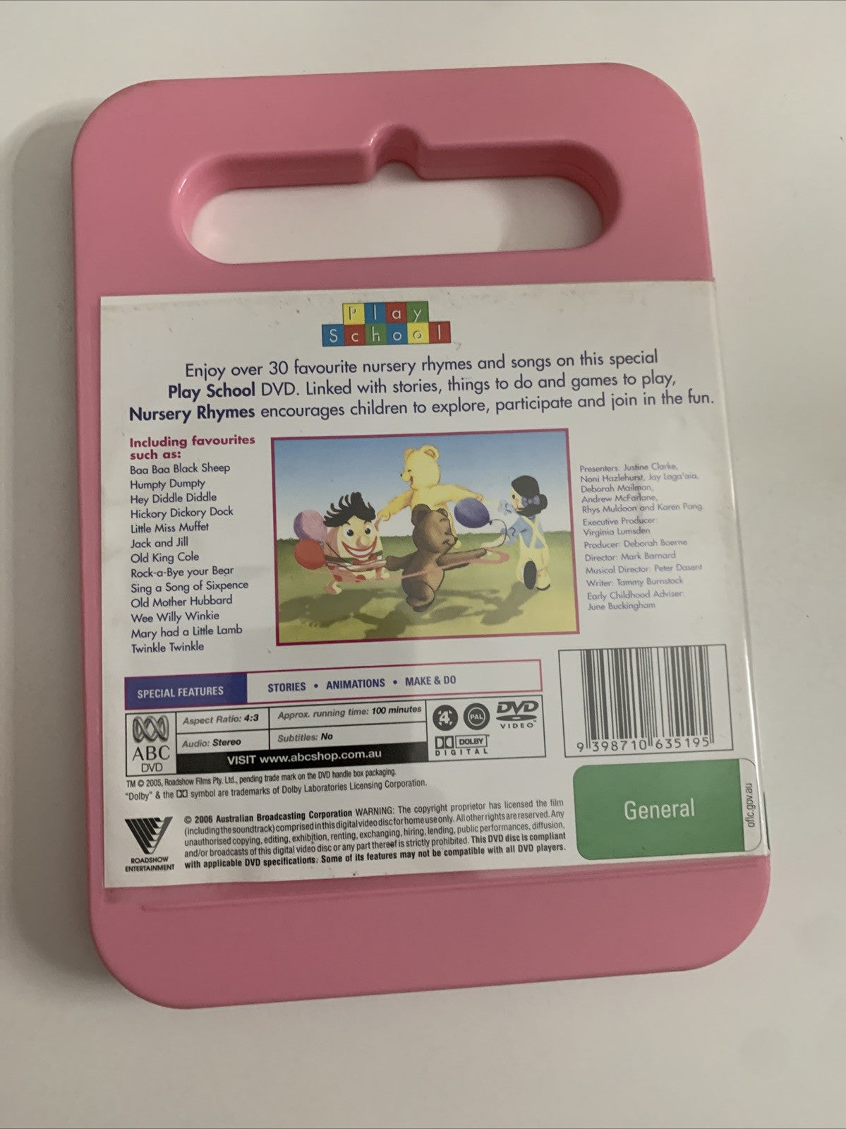 Play School Nursery Rhymes (DVD, 2001) ABC Kids Region 4