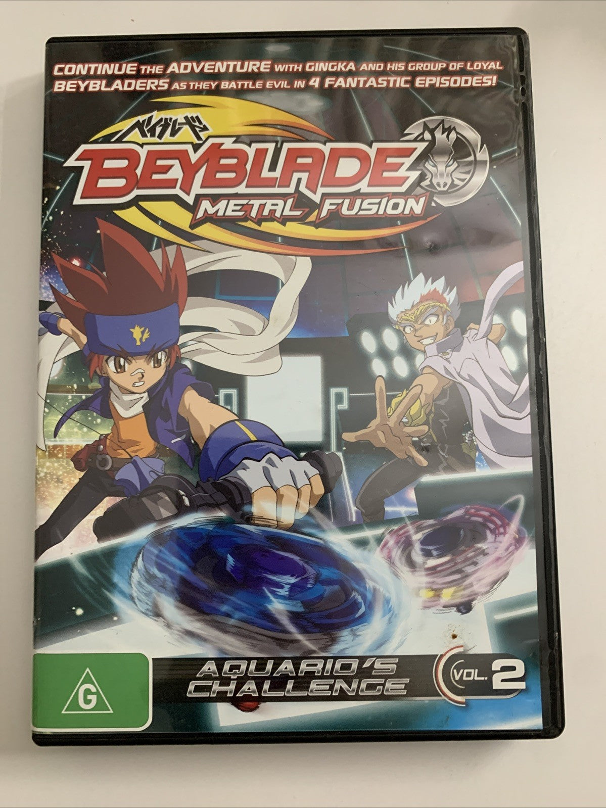 Beyblade Metal Fusion Aquario's Challenge : Volume 2 (DVD, 2003) Region 4