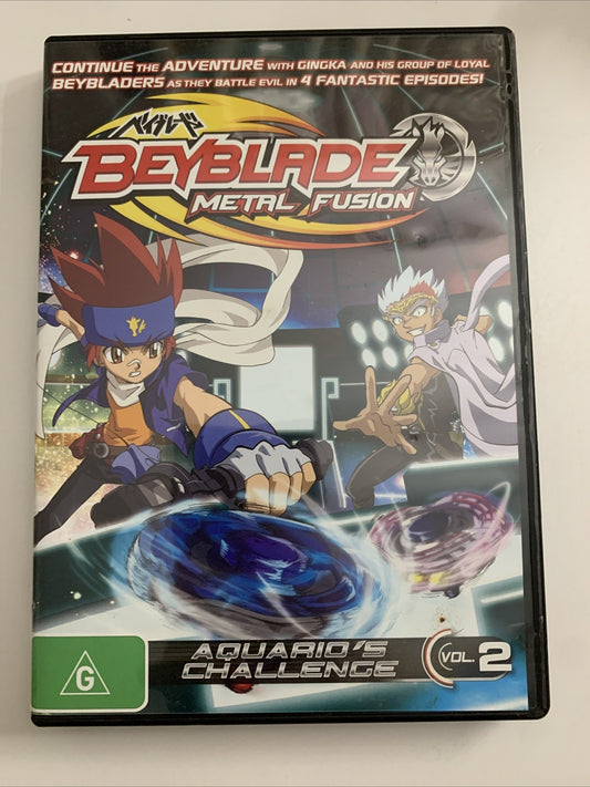 Beyblade Metal Fusion Aquario's Challenge : Volume 2 (DVD, 2003) Region 4
