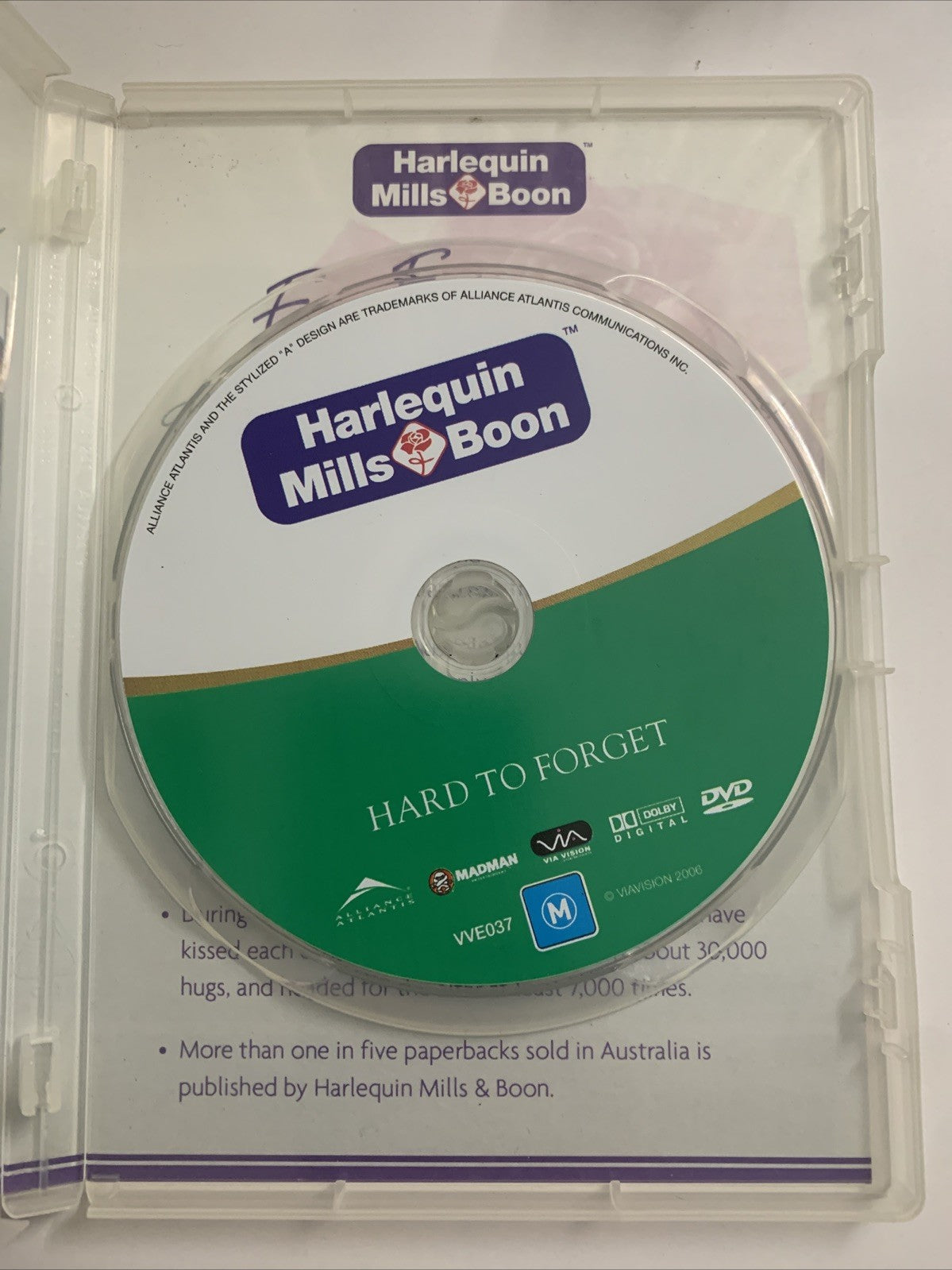 Mills & Boon So Hard To Forget (DVD, 1998) Polly Shannon, Chad Everett  Region 4