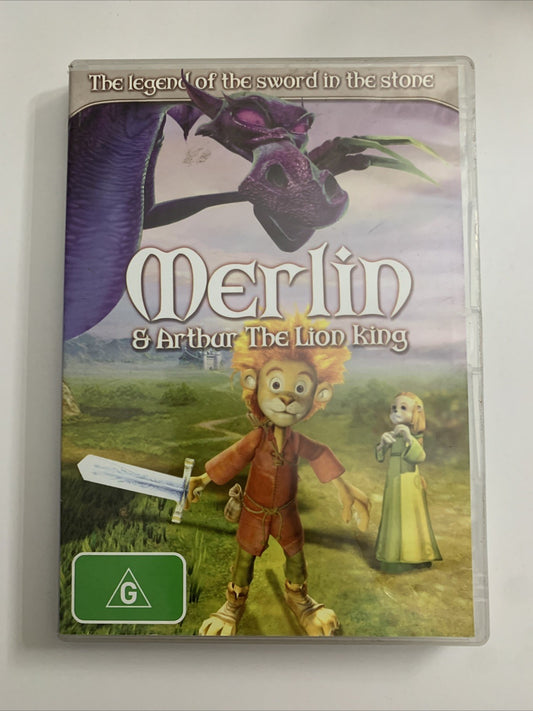 Merlin & Arthur The Lion King (DVD, 2010) Animation Movie Region 4