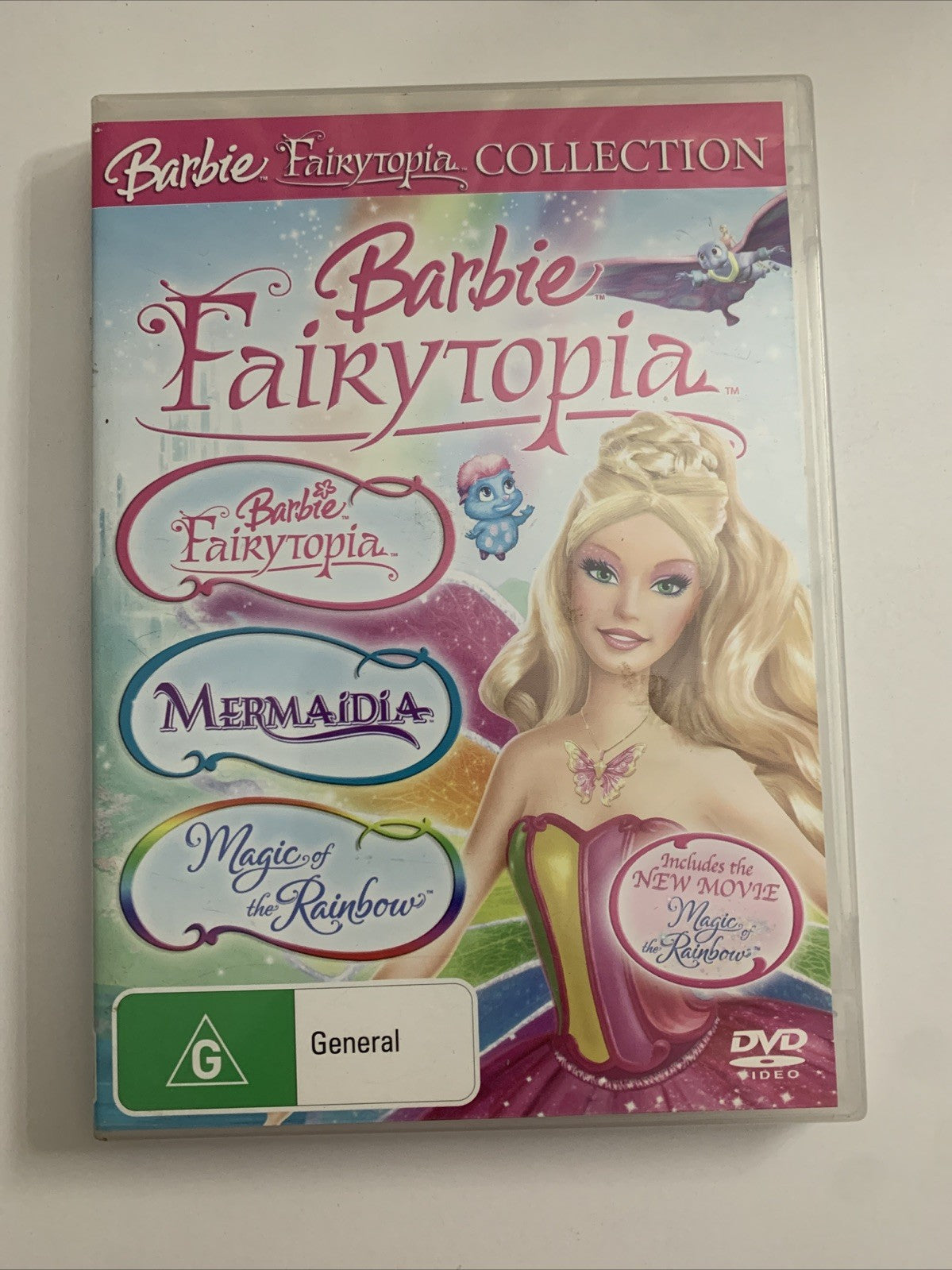 Barbie Triple Pack Fairytopia / Mermaidia / Magic Of The Rainbow (DVD, 2007)