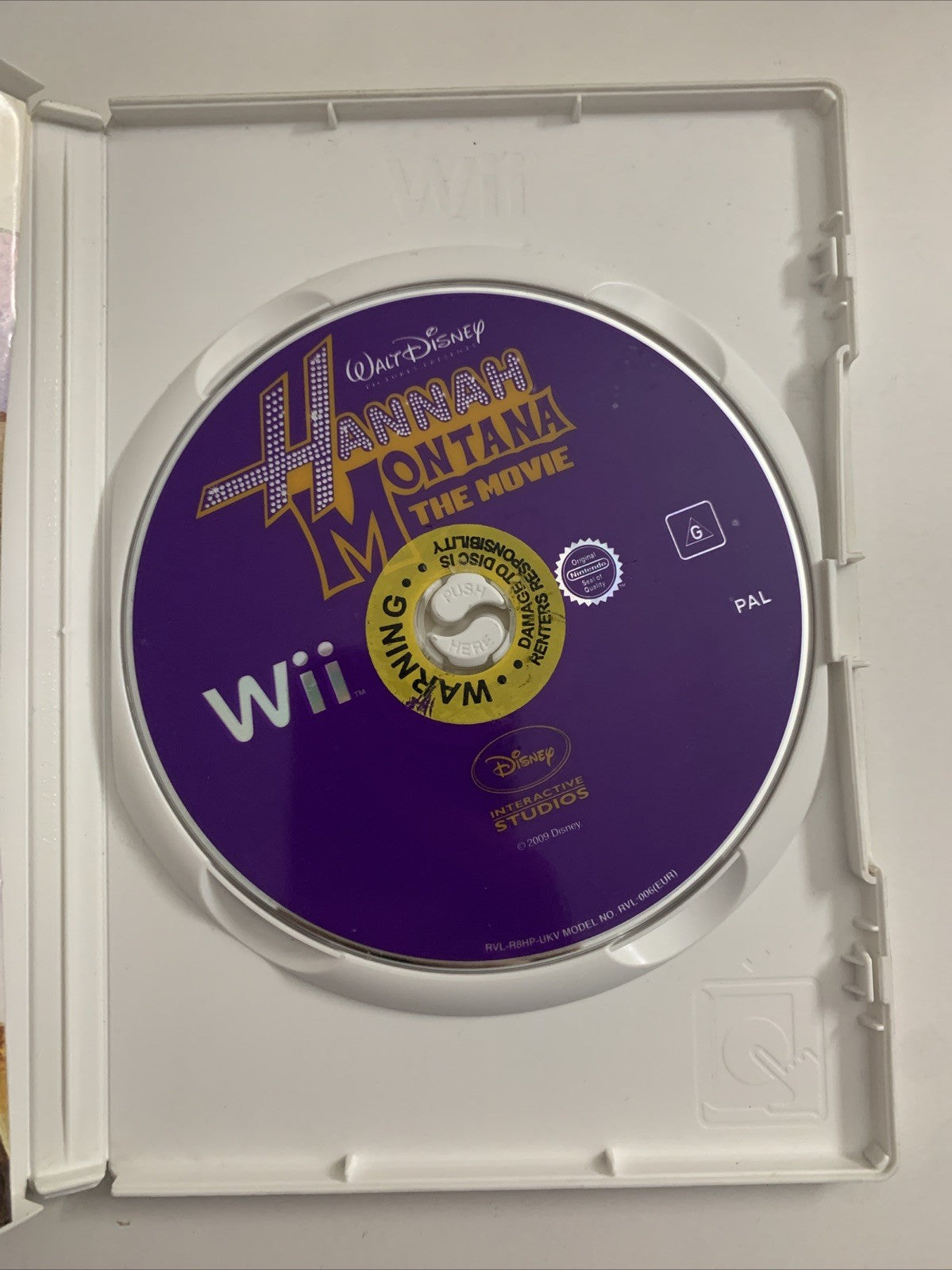 Hannah Montana The Movie Nintendo Wii PAL  2009 Walt Disney Game