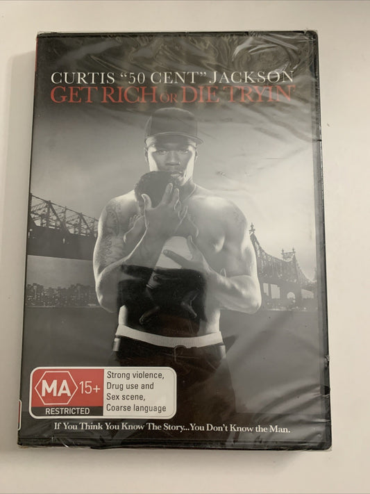 Get Rich Or Die Tryin' (DVD, 2005) 50 Cent Region 4 NEW Sealed