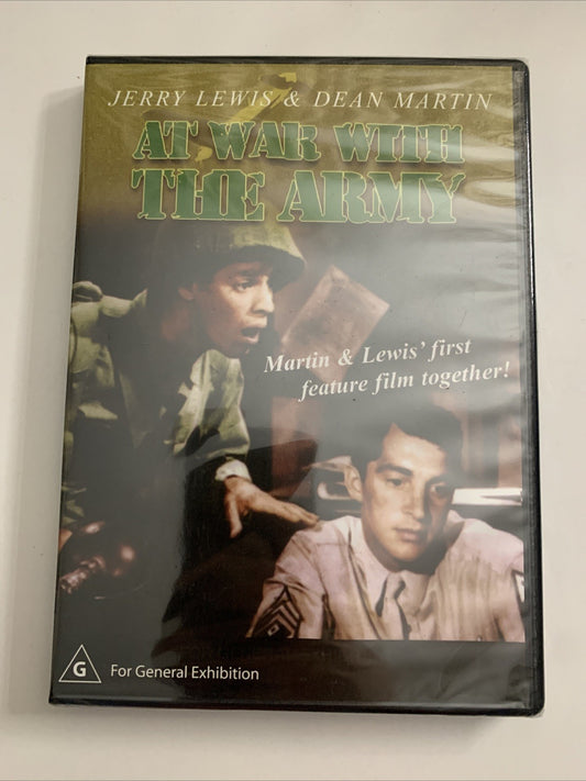 At War With The Army (DVD, 1950) Jerry Lewis, Dean Martin All Regions NEW Sealed