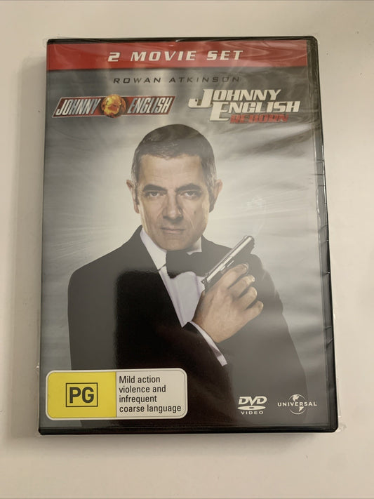 Johnny English / Johnny English Reborn (DVD,2011) Rowan Atkinson Region 4 &2 NEW