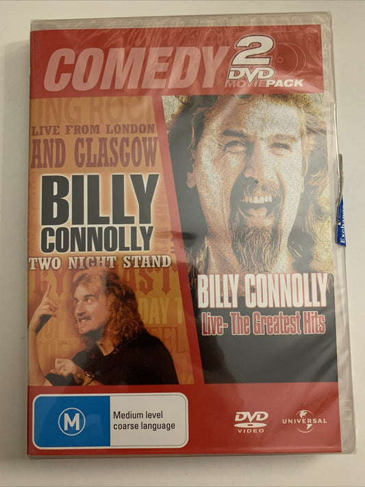 Billy Connolly Two Night Stand / Live Greatest Hits (DVD, 2006) Region 4 &2 NEW