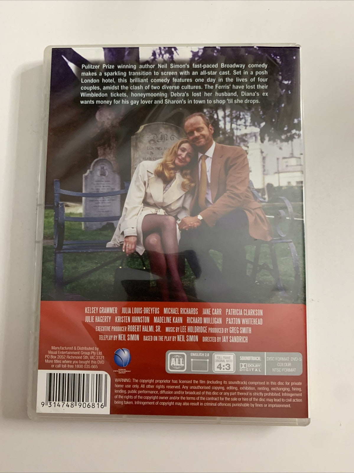 Neil Simons London Suite (DVD, 1996) Julia Louis Dreyfus, Kelsey Grammer
