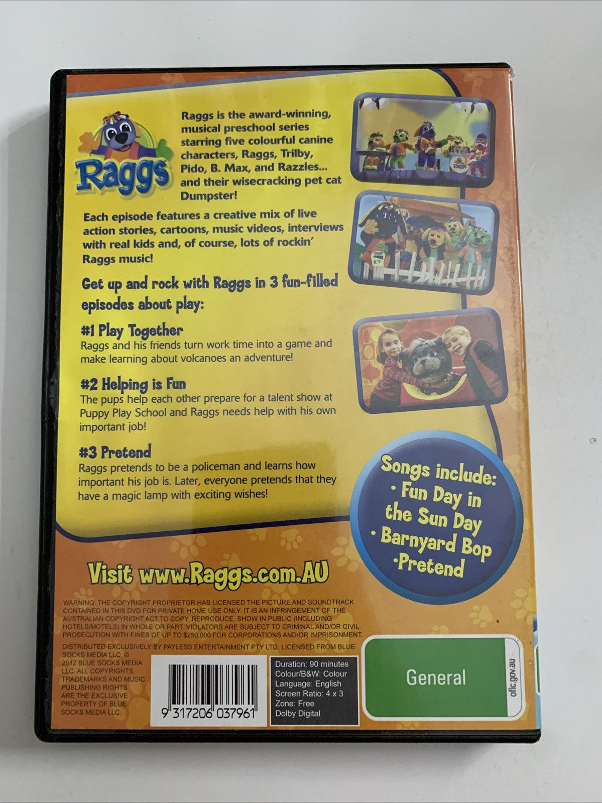 Raggs Play (DVD) All Regions