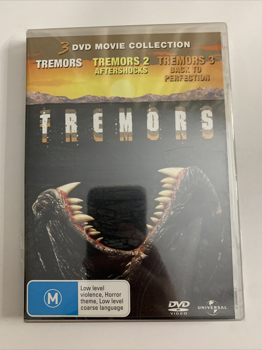 Tremors / Tremors 2 / Tremors 3 (DVD) Kevin Bacon Horror Drama Region 4 &2 NEW