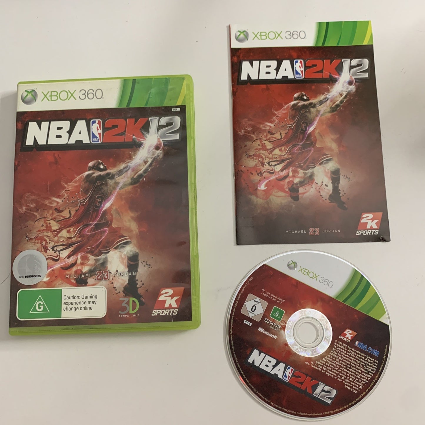 NBA 2K12  Microsoft XBOX 360 PAL 2012 Basketball Game Complete
