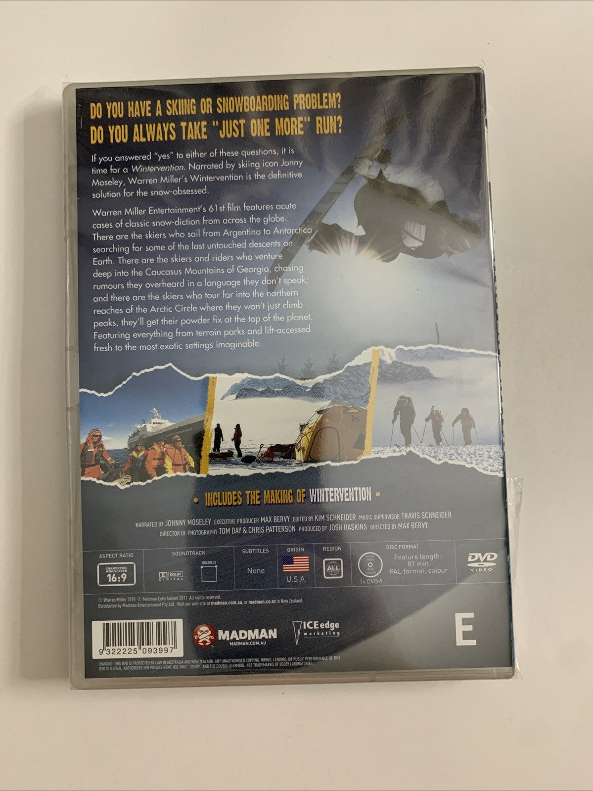 Warren Miller's Wintervention (DVD, 2010) All Regions NEW